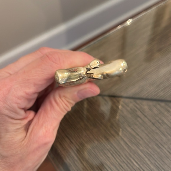 Vintage BRASS Baby Giraffe Sculpture Safari Decor Decorative Giraffe Figurine - Picture 5 of 16